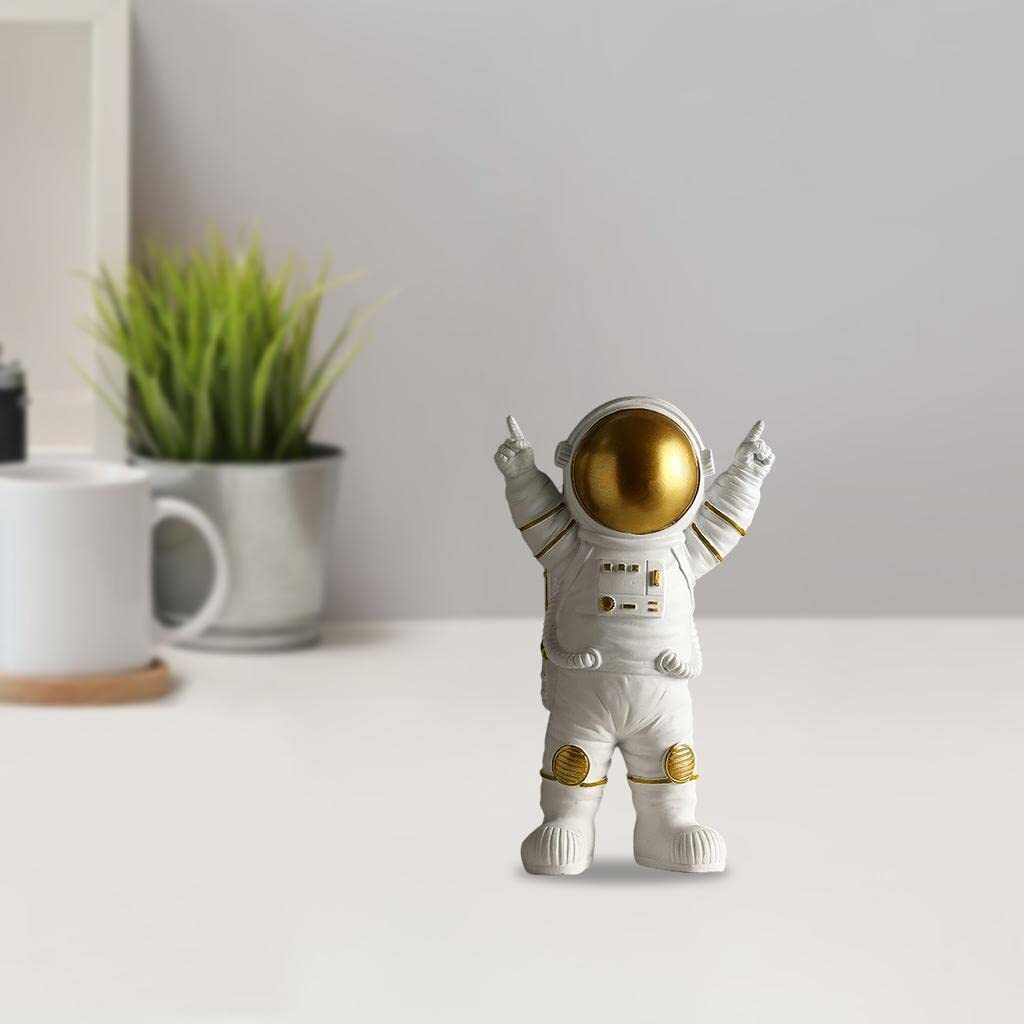 Street27 Cute Outer Space Astronaut Figurine Action Figure Toys Statue for Showpiece Home Living Room Decor Office Desktop Decoration Car Dashboard, Kids Birthday Party Gift, Resin