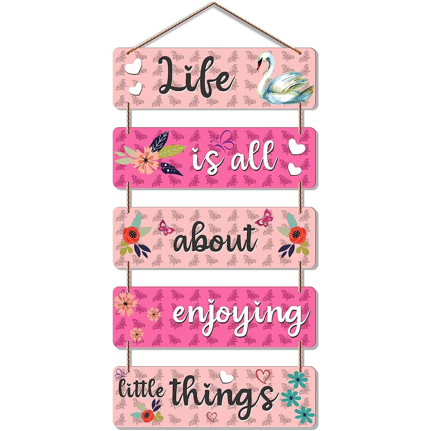 Artvibes Welcome Home Quote Decorative Wall Wooden | Hanging Decor items for Livingroom | Hall Entrance | Stylish Decorations | Bedroom | Special Unique (WH_6210N)