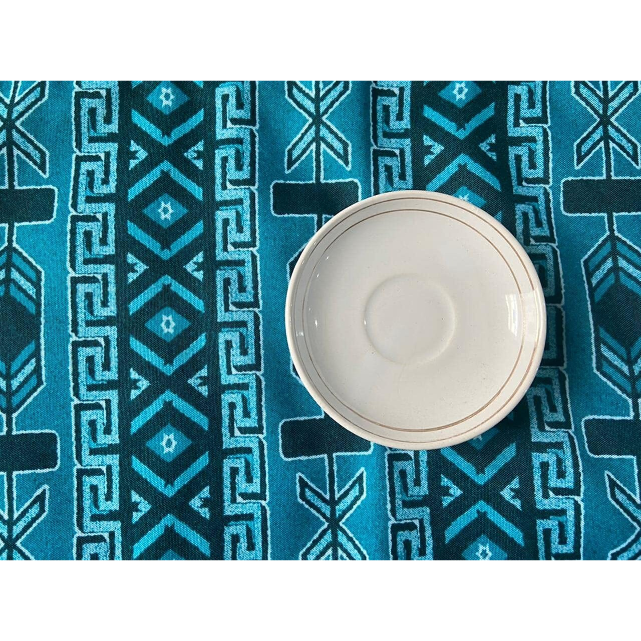 HOMADORN Cotton Feel Multicolor Modern Patterns Digital Printed Double Layered Enhanced Decor 4 Seater Table Runner Cloth (TR-45, 13 INCHES X 60 INCHES)