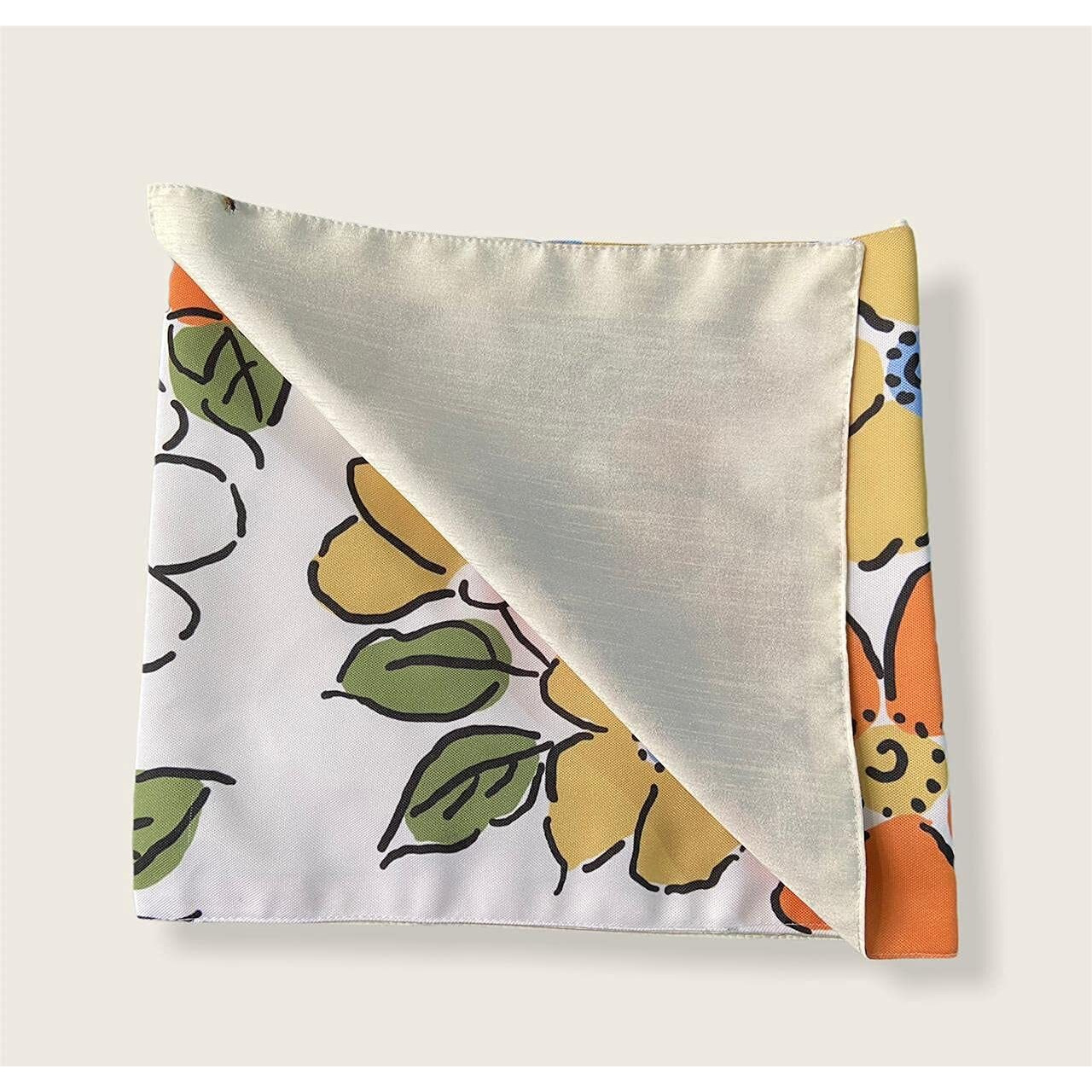 HOMADORN Cotton Feel Fabric Multicolor Clover Design Digital Printed Double Layered Enhanced Decor 6 Seater Table Runner Cloth (TR-41, 13 INCHES X 72 INCHES)