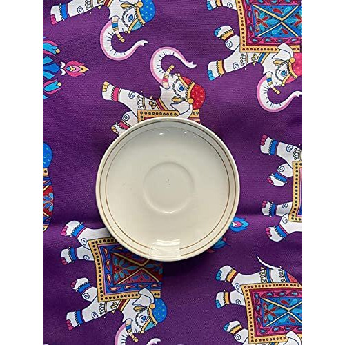 HOMADORN Cotton Feel Fabric Multicolor Clover Design Digital Printed Double Layered Enhanced Decor 4 Seater Table Runner Cloth (TR-32, 13 INCHES X 60 INCHES)