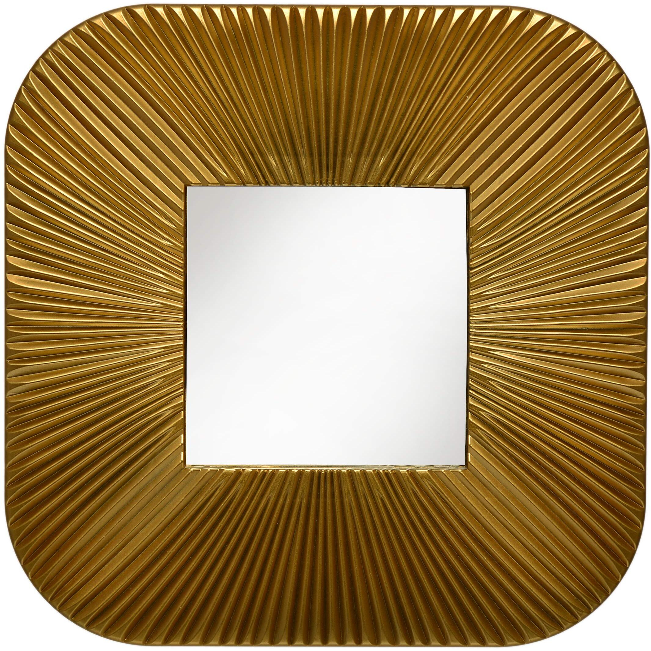 SATYAM KRAFT 1 Pcs Fiber Wall Mirror Hanging for Home Decor, Hanging in Bedroom, Living Room, Bathroom Decorations Items, with Hook for Hanging On Walls (Model 6)