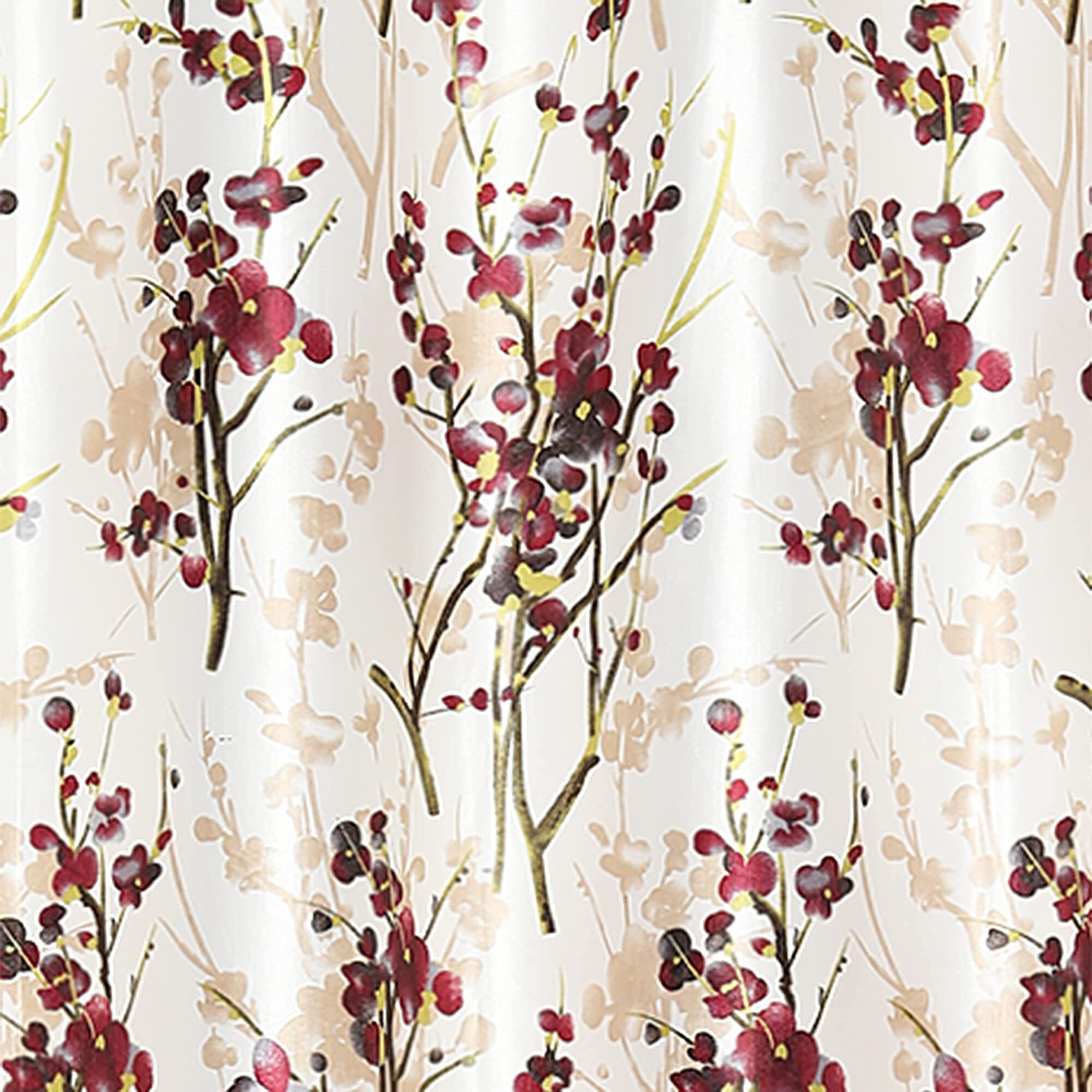 Ultica Fab Home Decor Kart 5Ft Grommet Curtains For Window Set Of 2 | Printed Panels And Drapes For Decoration | Curtains For Living Room Kitchen Hall, 4 X 5 Feet, Maroon