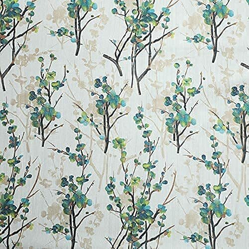 Ultica Fab Home Decor Kart 6Ft Grommet Curtains For Window Set Of 3 | Printed Panels And Drapes For Decoration | Curtains For Living Room Kitchen Hall, 4 X 6 Feet, Aqua