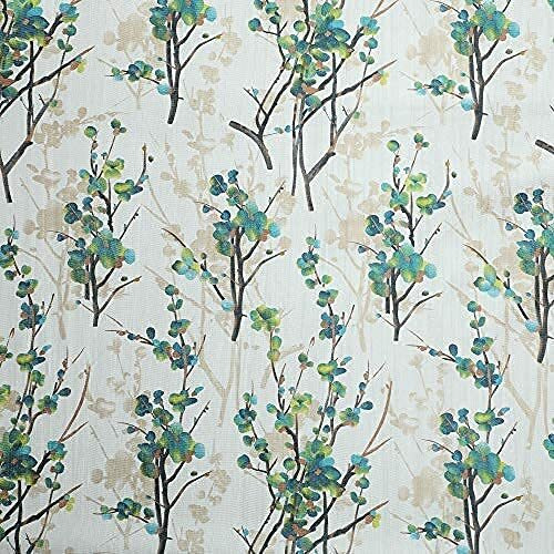 Ultica Fab Home Decor Kart 5Ft Grommet Opaque Curtains For Window Set Of 2 Printed Panels&Drapes For Decoration Curtains For Living Room Kitchen Hall,4 X 5 Feet,Aqua