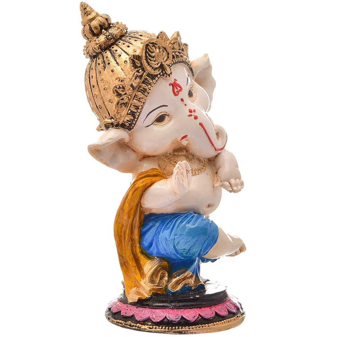 Handicrafts Villa Dancing Ganesh Showpiece (Ganesh Giving Ashirvad, Standard)