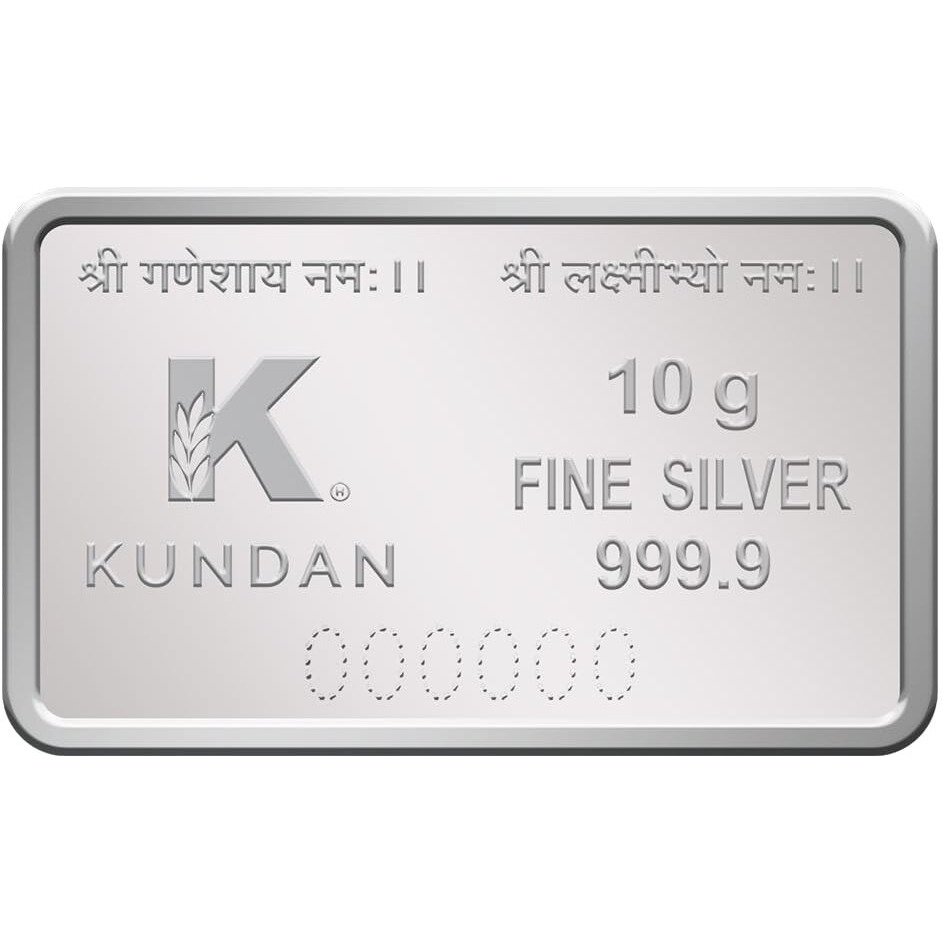Kundan 10 gm, Silver Lakshmi & Ganesh Ji Precious Coin