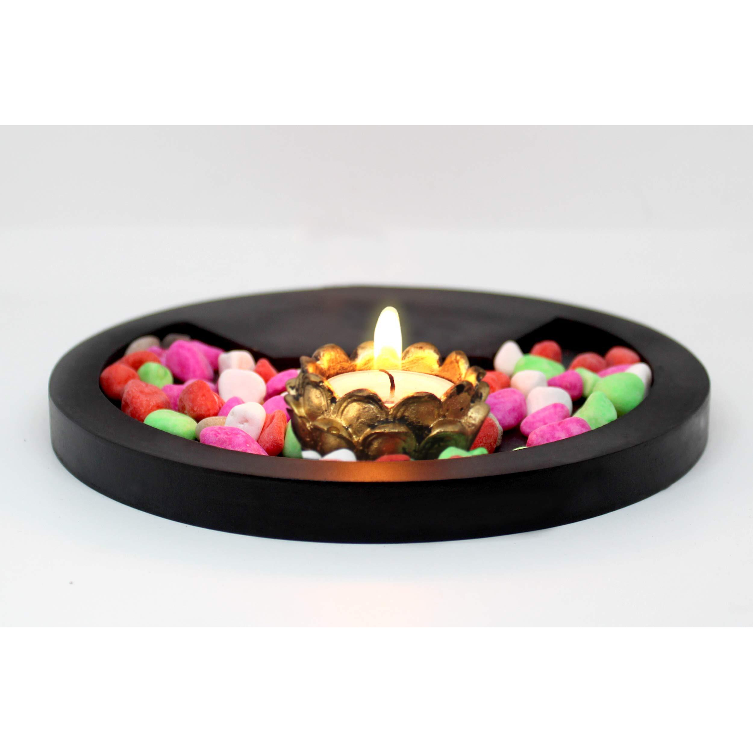 TIED RIBBONS Polyresin Lord Ganesh Idol - Decorations Items for Home Pooja Room Gifts, Multicolor