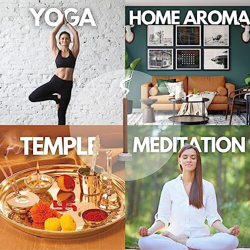 Aroincense Rose and Lavender Dhoop Sticks for Pooja/Ganesh Chaturthi/Navratri/Diwali - 100% Charcoal-Free and Bamboo-Less with 4 Dhoop Holders, 2x50g Pack, 45+ min Burn Time
