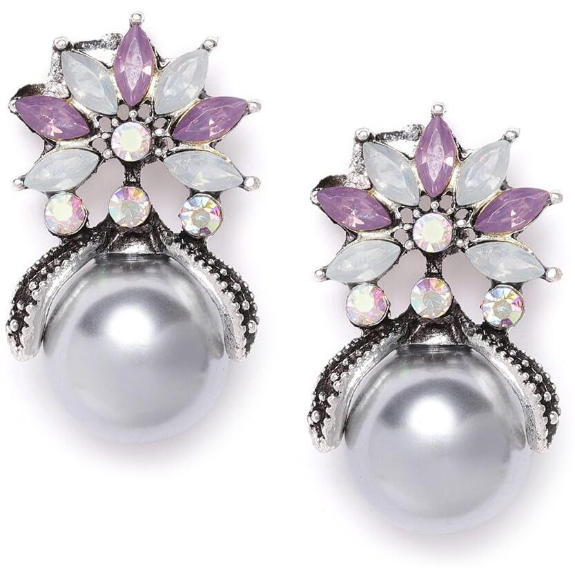 YouBella Jewellery Earrings For Women Crystal Stud Earrings For Girls And Women