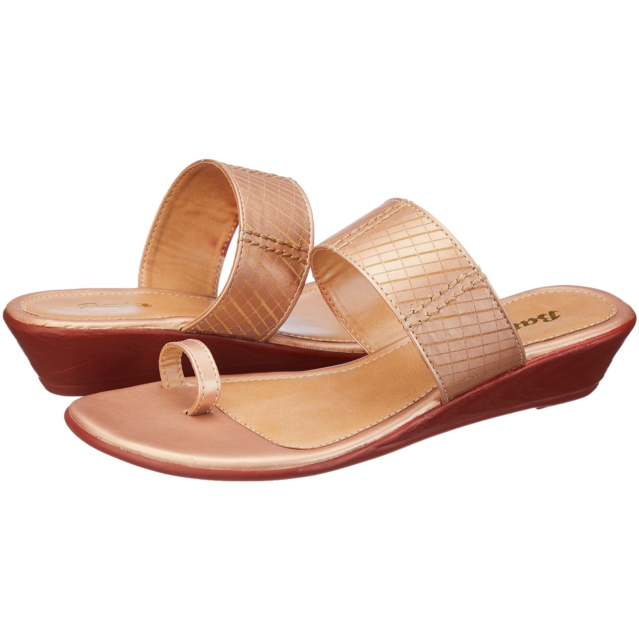 Bata Womens MAY TOE RING E (6715306_ROSE GOLD_5 UK)