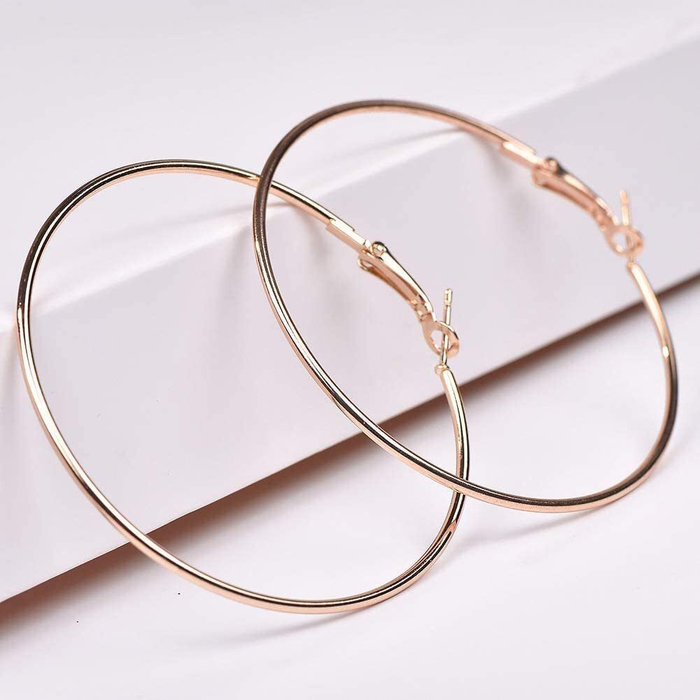 Yellow Chimes Hoop Earrings for Women Fashion Circle Shaped Hoops Earrings Set | Multicolor Big Hoops Bali Combo of 3 Pairs Earrings for Girls | Birthday Gift for Girls Anniversary Gift for Wife