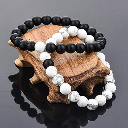 Yellow Chimes DVine Couple Collection Charm Bracelet for Women (Black White)(YCFJCPBR-621DVINE-WHBK)