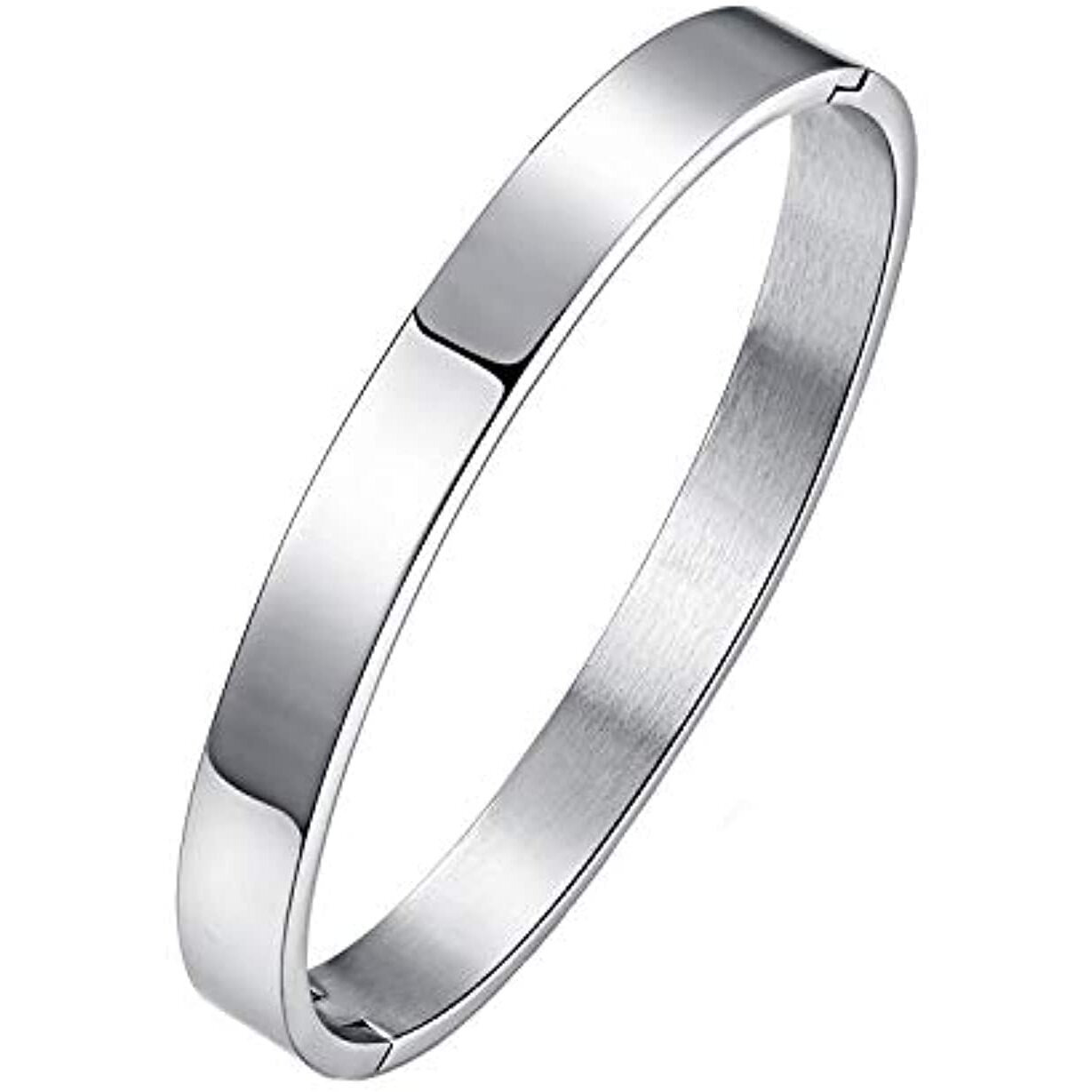 Yellow Chimes Bracelets for Men and Boys Fashion Silver Kada Bracelet for Men | Silver Toned High Polished Stainless Steel Kada for Men | Birthday Gift for Men and Boys Anniversary Gift for Husband