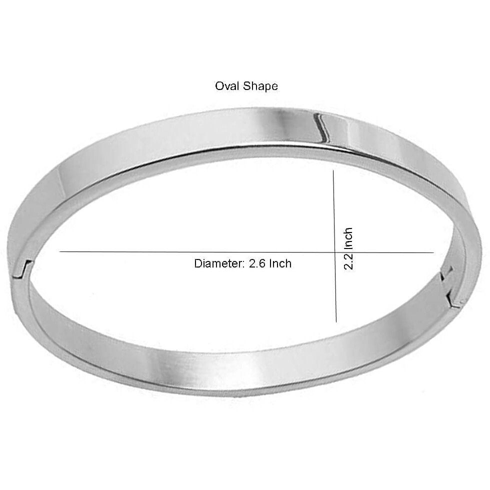 Yellow Chimes Bracelets for Men and Boys Fashion Silver Kada Bracelet for Men | Silver Toned High Polished Stainless Steel Kada for Men | Birthday Gift for Men and Boys Anniversary Gift for Husband