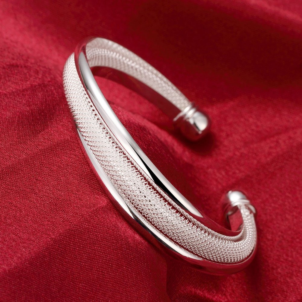 Yellow Chimes Twisting Casual Silver Plated Kadaa for Women (Silver) (YCFJBR-293KADA-SL)