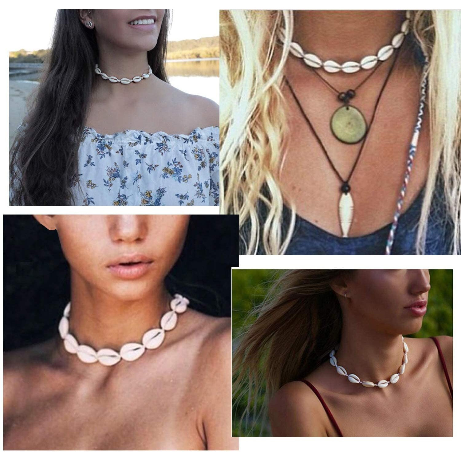 Yellow Chimes Choker Necklace for Women Handmade White Choker Necklace for Women and Girls.