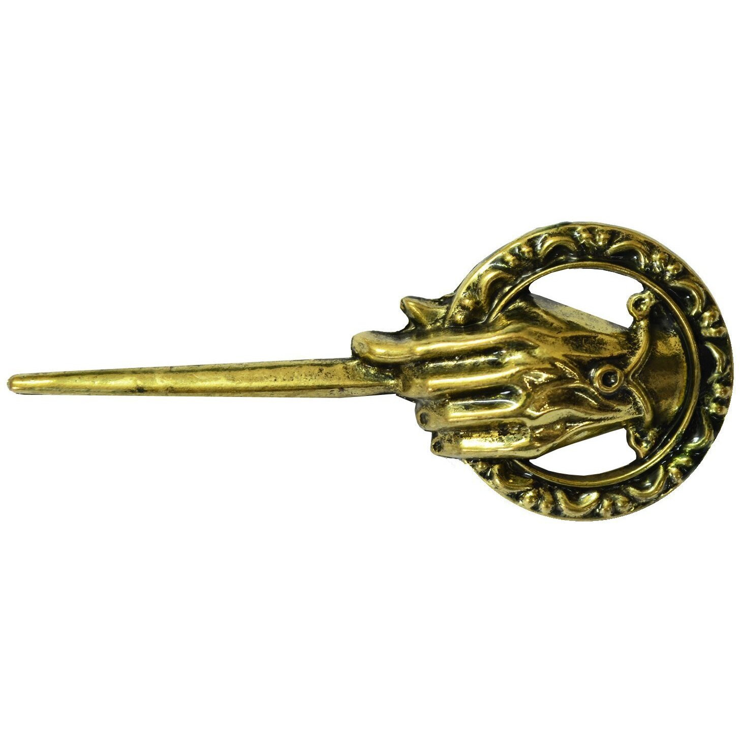 Yellow Chimes Gold Game of Thrones Ned Stark Hand of The King Pin Brooch (Big) for Boys
