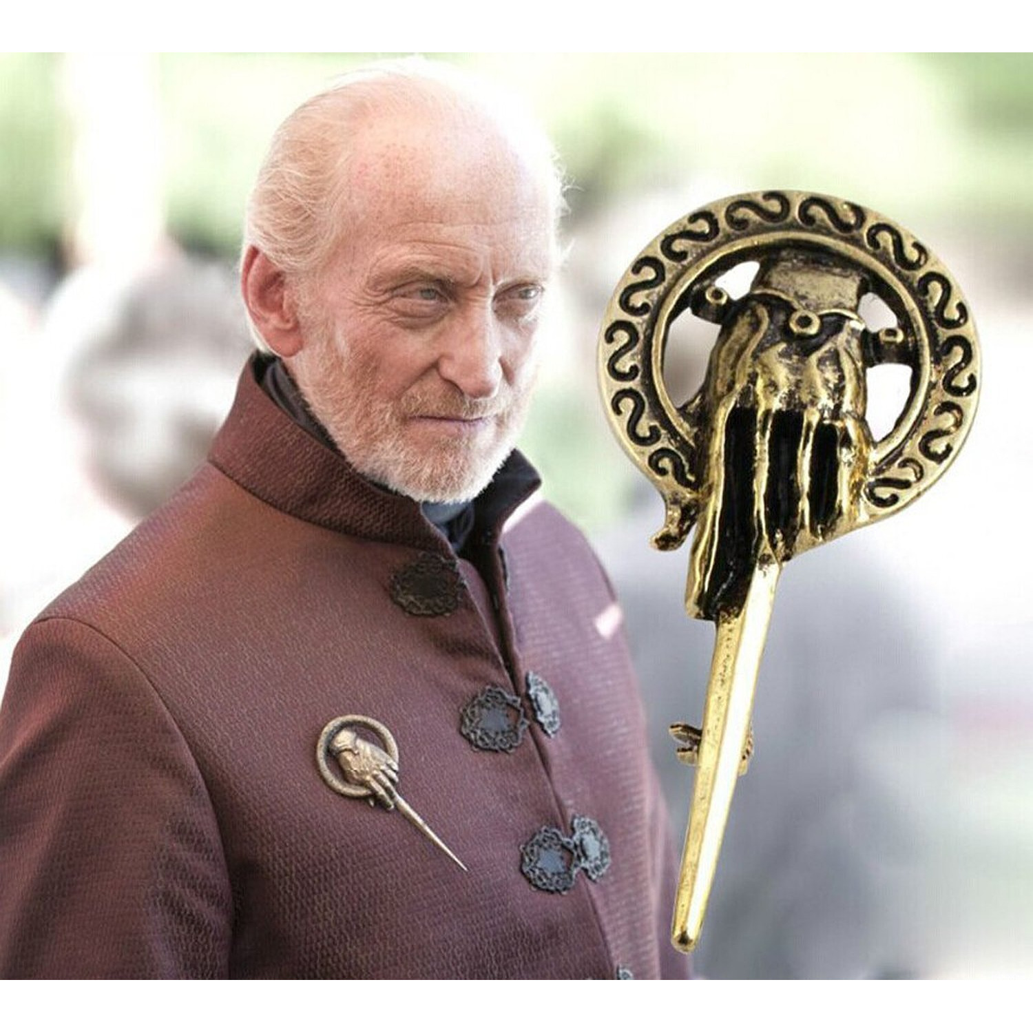Yellow Chimes Gold Game of Thrones Ned Stark Hand of The King Pin Brooch (Big) for Boys