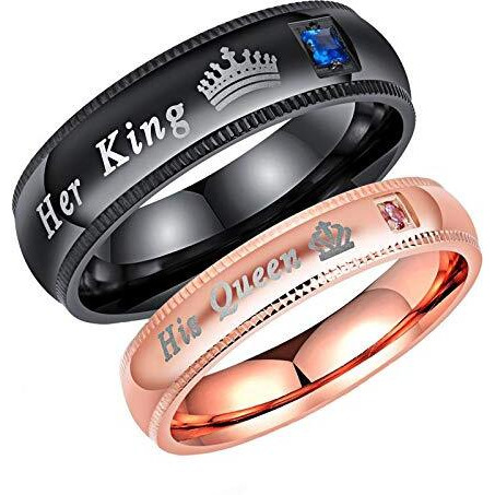 Yellow Chimes Rings for Women and Girls Couple Rings | Valentines Special His Queen Her King Proposal Couple Ring For Girls & Boys | Birthday Gift For girls and women Anniversary Gift for Wife