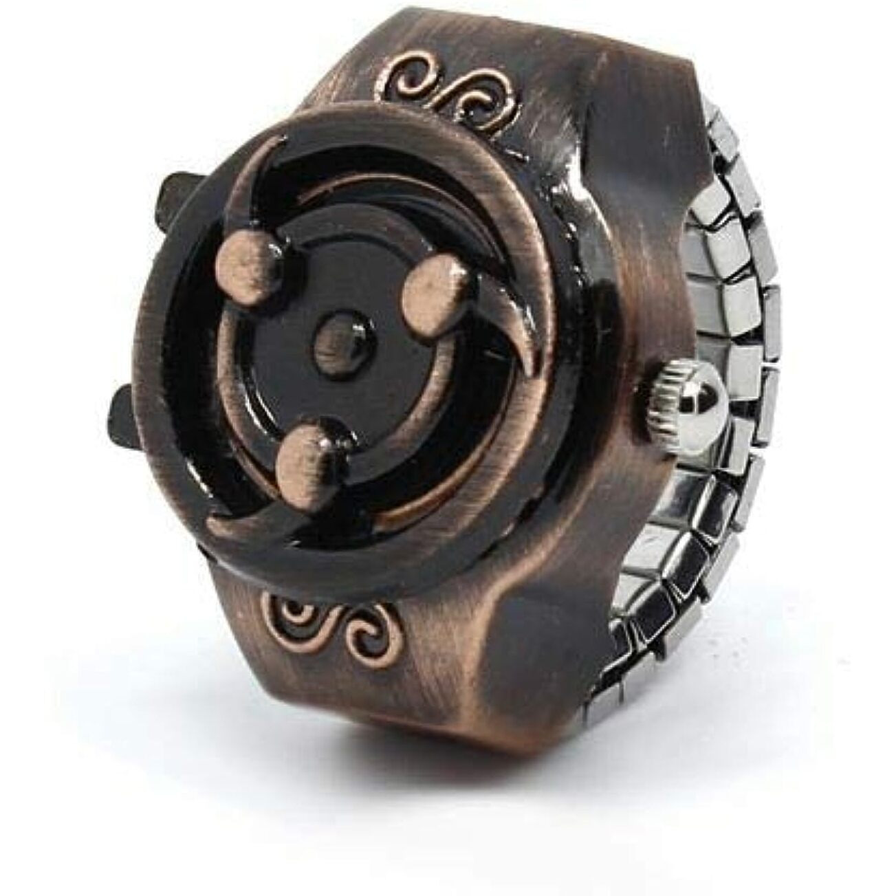 Yellow Chimes Rings for Women Dial Analog Watch Ring Stretchable Ring Watch for Women and Girls.