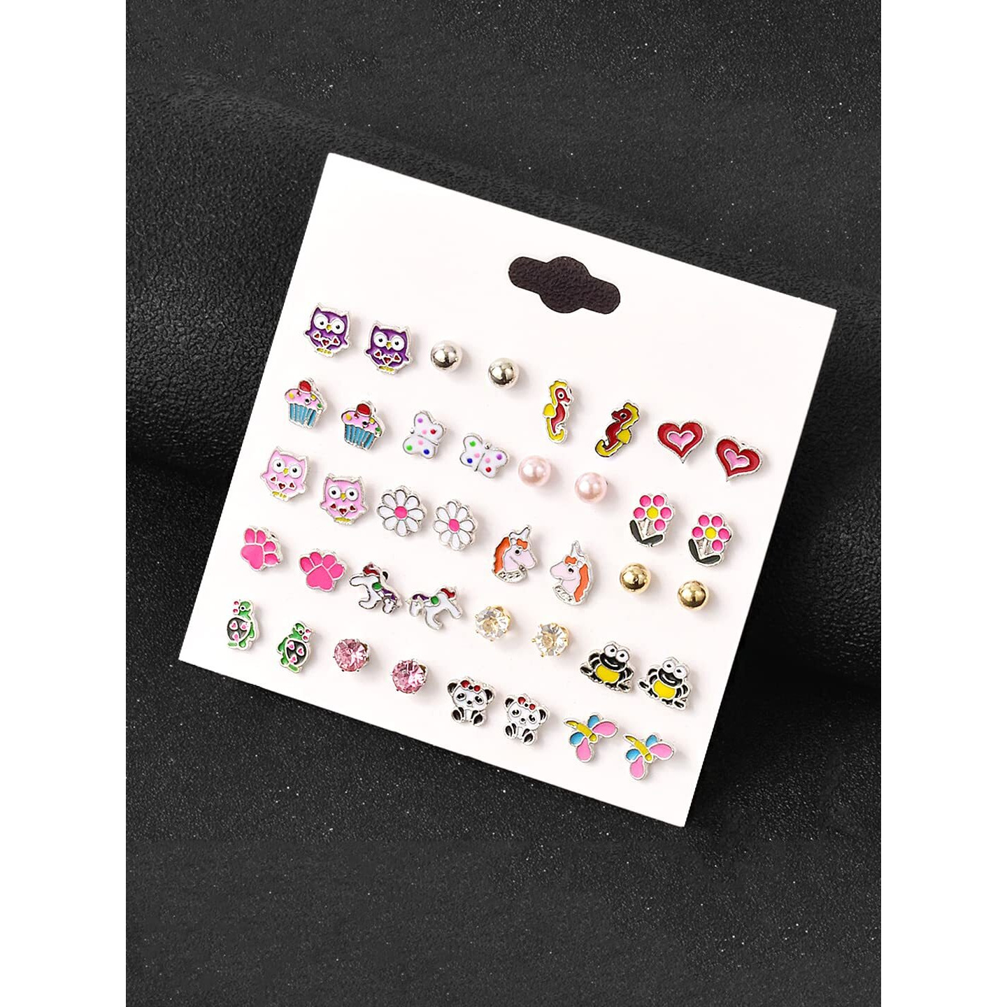 Melbees by Yellow Chimes Stud Earrings for Girls Combo of 20 Pairs Cute Little Stud Earrings Combo For Girls