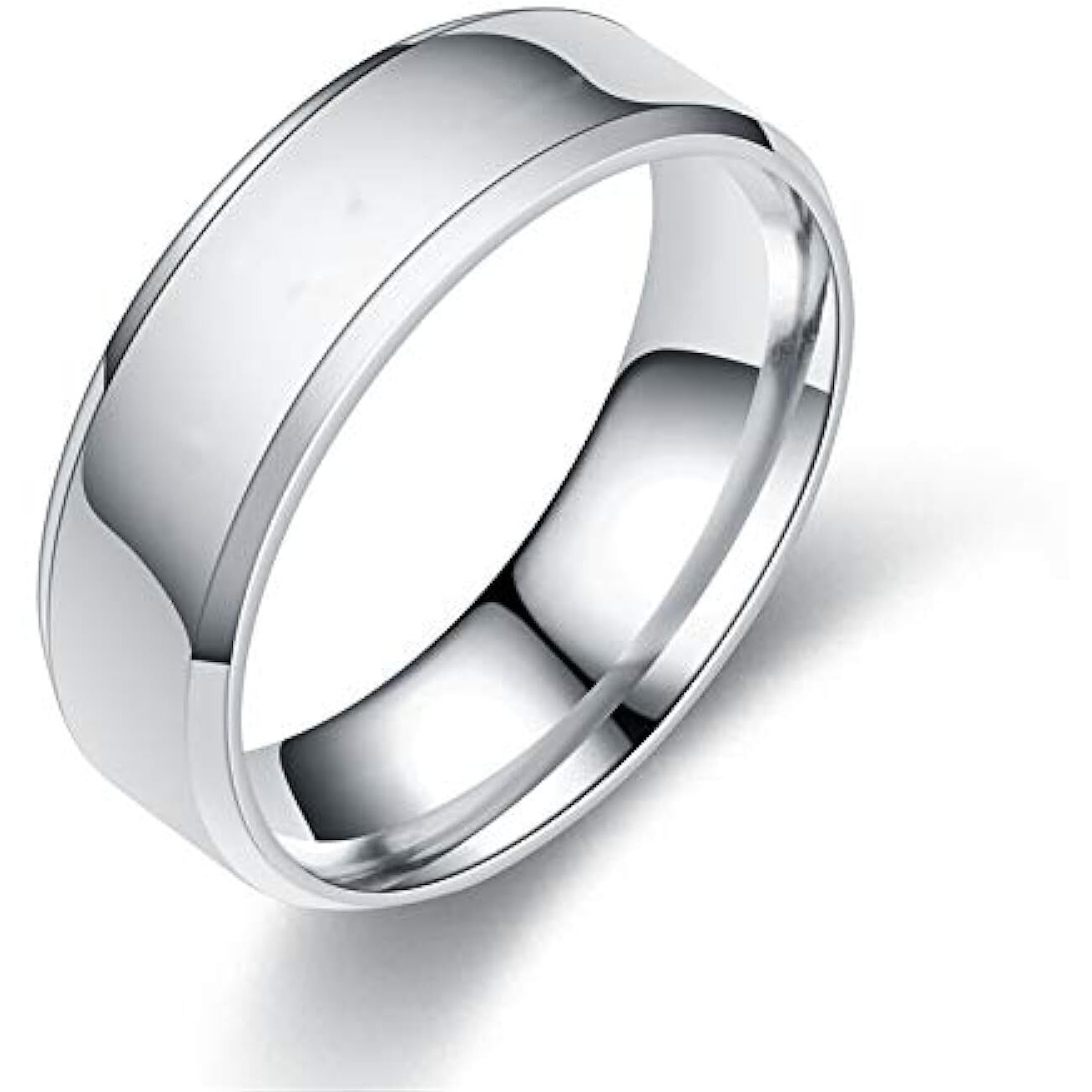 Yellow Chimes Silver Toned Ring For Men | Pack of 1 Stainless Steel Band Ring | Silver Finger Ring for Boys | Ideal Gift For Men and Boys