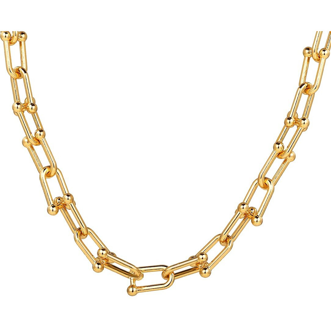 Yellow Chimes Trendy Fashion Combo of 2 PCs Multilayer Key Heart Locket Golden/Silver Chain Choker Necklace for Women and Girls (Design 6)