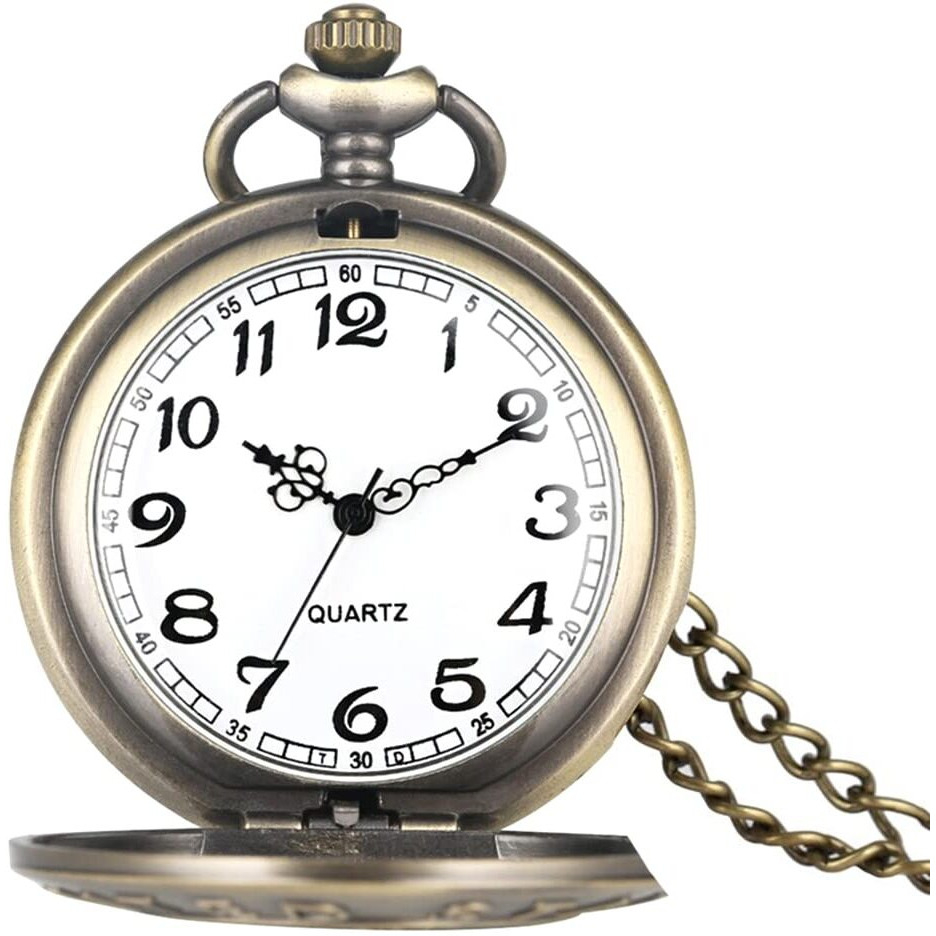 Yellow Chimes Pendant for Men and Boys Golden Men Pendant Pocket Watch Pendant with Chain Dual Purpose Stainless Steel Clock for Men and Boys | Birthday Gift for Boys & Men Anniversary Gift for Husband.