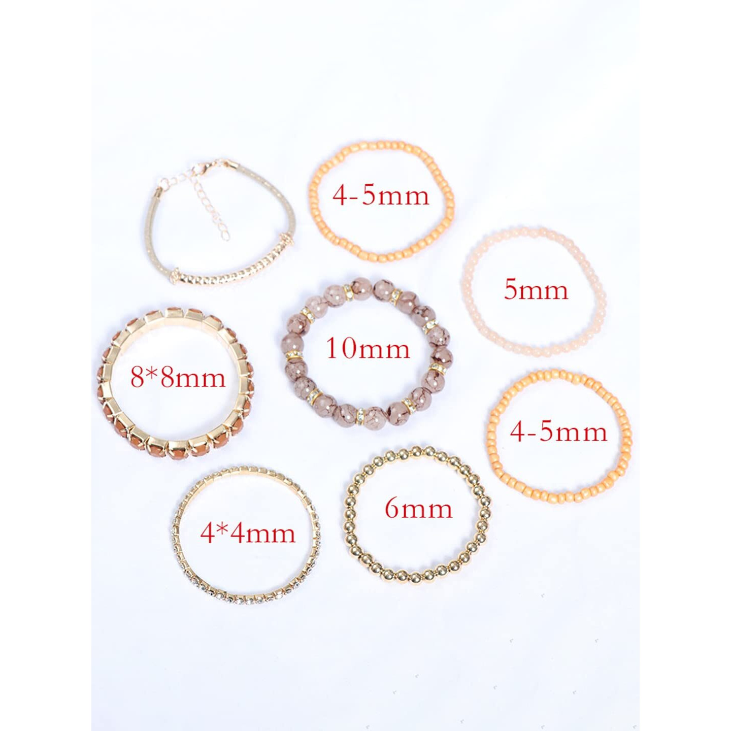 Yellow Chimes Hand Jewellery For Women | Girls Stack Bracelet Stylish New Fashion | Cute Bracelet Set | Ladies Bracelet Stack For Women | Beaded Stack Bracelet Stylish