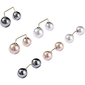 Yellow Chimes Brooch for Women and Girls | 6 Pcs Pearl Brooch Pins Sweater Shawl Clips | Collar Safety Pin Clothing Dresses Decoration Accessories | Birthday Gift for Girls and Women
