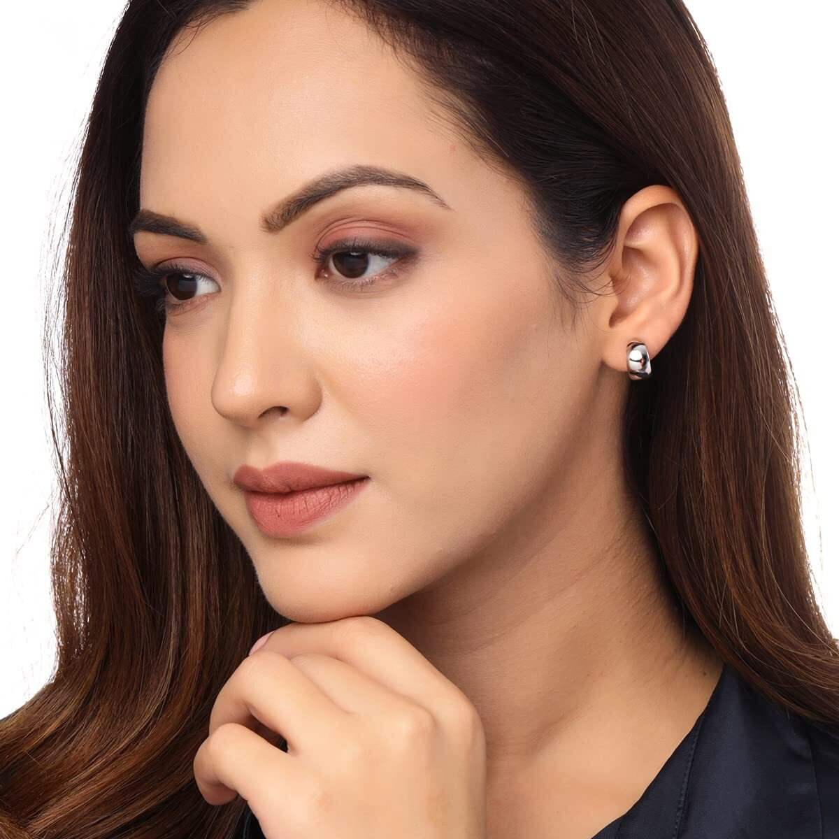 Yellow Chimes Hoop Earrings for Women Fashion Silver Hoops Earrings | Rhodium Plated Combo of 5 Pairs Hoops Bali Earrings for Girls | Birthday Gift for Girls & Women Anniversary Gift for Wife