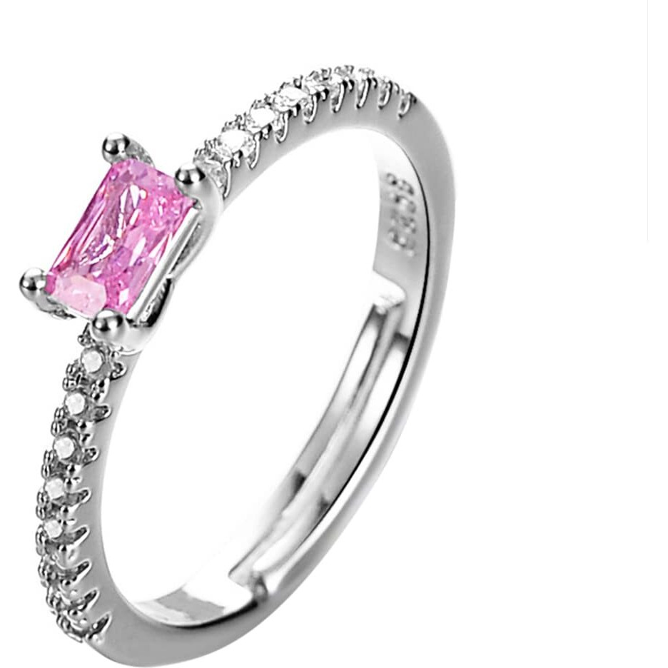 Yellow Chimes Crystal Rings For Women | Pink Ring For Women | Rhodium Plated Finger Ring for Girls | Birthday Gift For Girls & Women Anniversary Gift for Wife