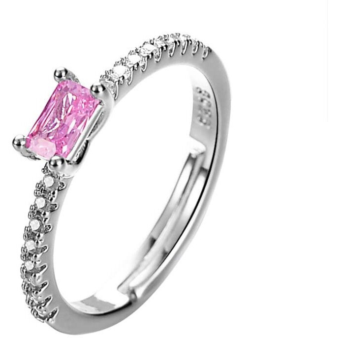 Yellow Chimes Crystal Rings For Women | Pink Ring For Women | Rhodium Plated Finger Ring for Girls | Birthday Gift For Girls & Women Anniversary Gift for Wife