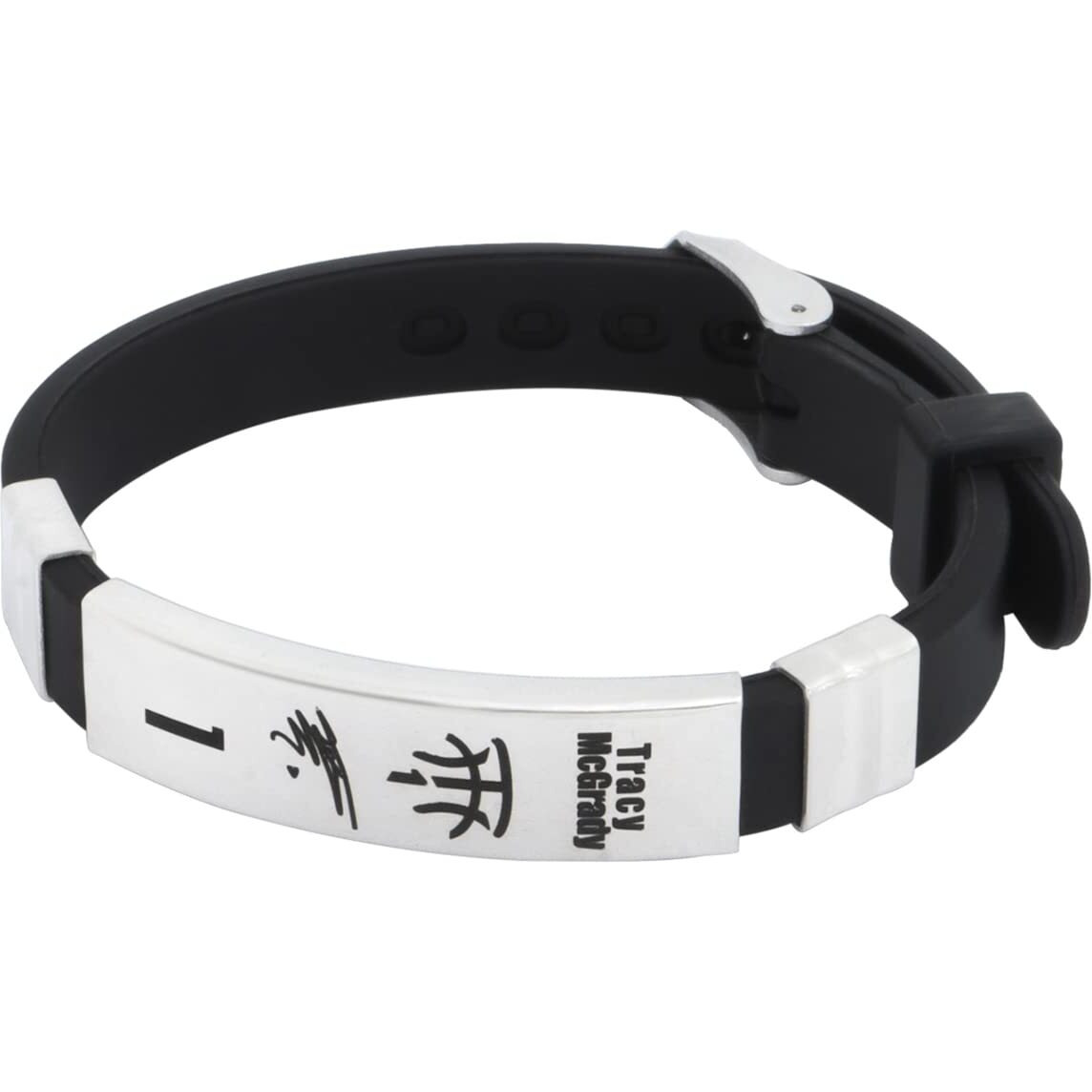 Yellow Chimes Bracelets for Men & Boys Silicone Bracelet for Men | Stainless Steel Wristbands TRACY MCGRADY Signature Engraved Bracelets | Birthday Gift for Men & Boys Anniversary Gift for Husband