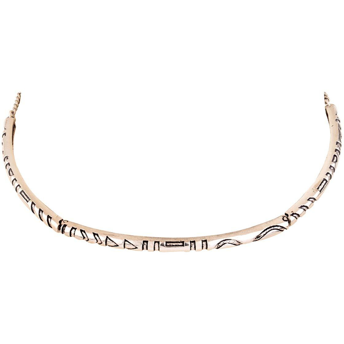 VOYLLA Aztec Bar Tribal Inspired Choker Necklace