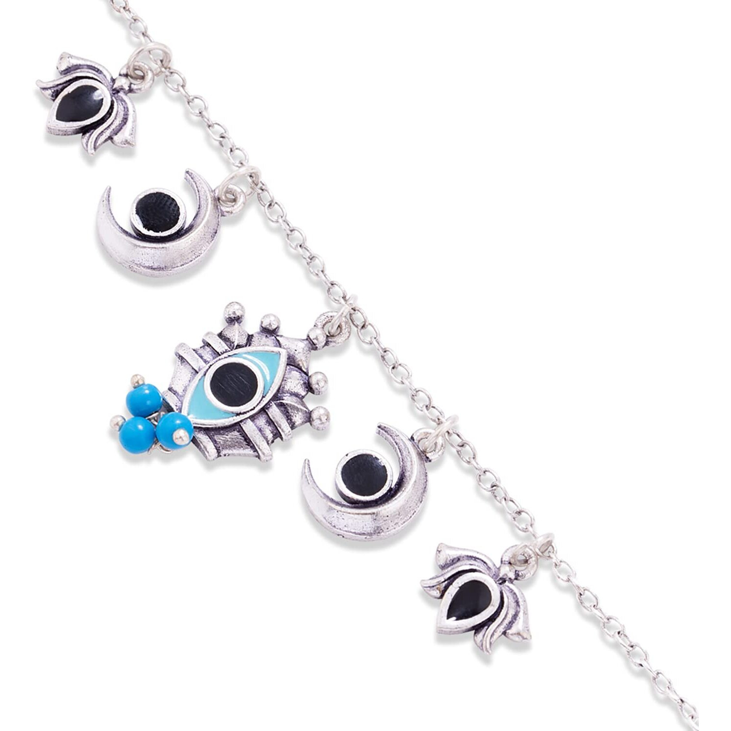 Voylla Evil Eyes Tribal Charms Bracelet
