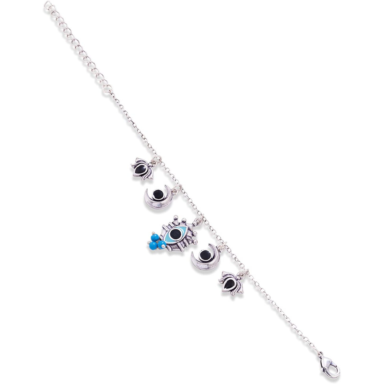 Voylla Evil Eyes Tribal Charms Bracelet