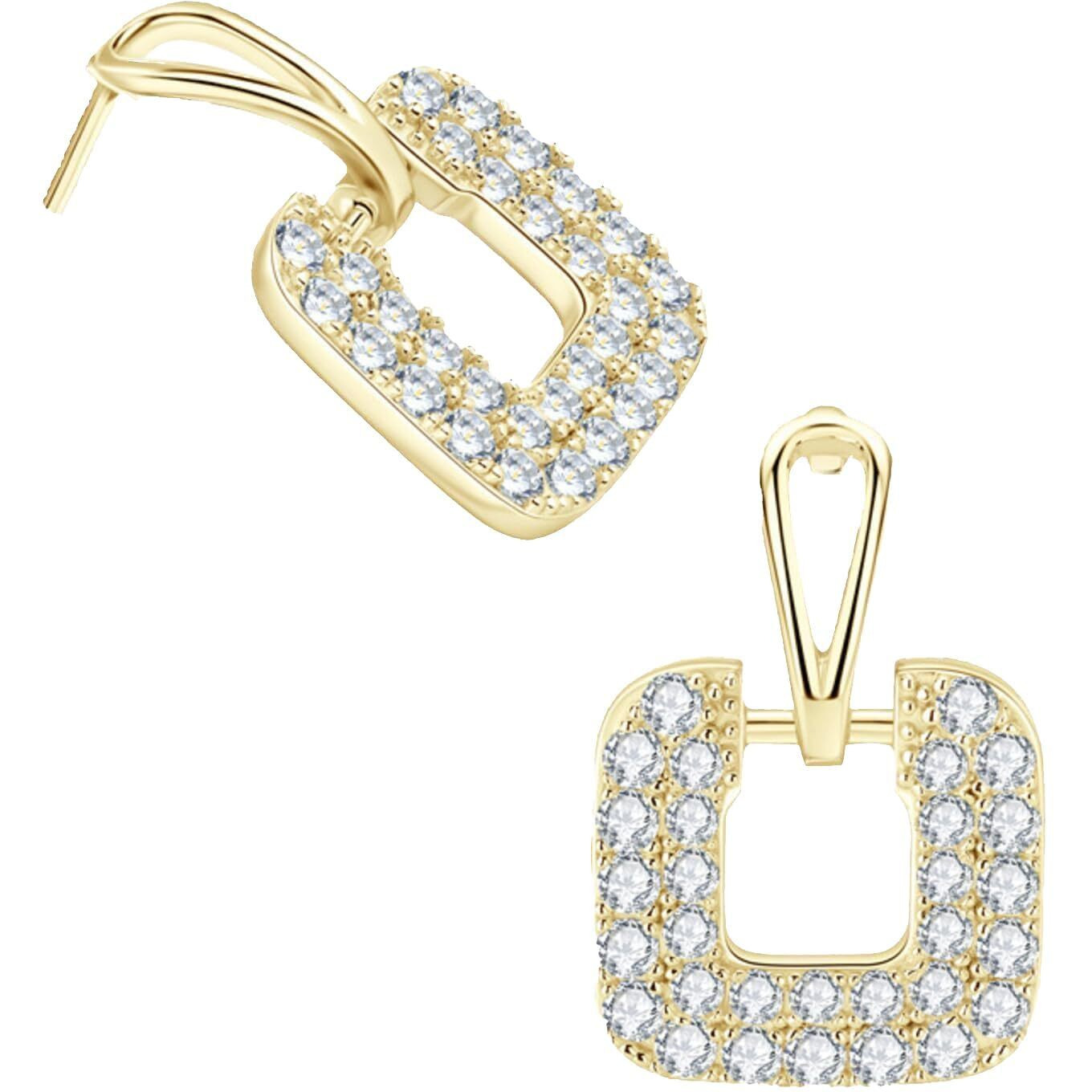 ANNACREATIONS Korean Fashion Style Gold Plated Pearl Stud Earrings For Women & Girls (Set of 1)