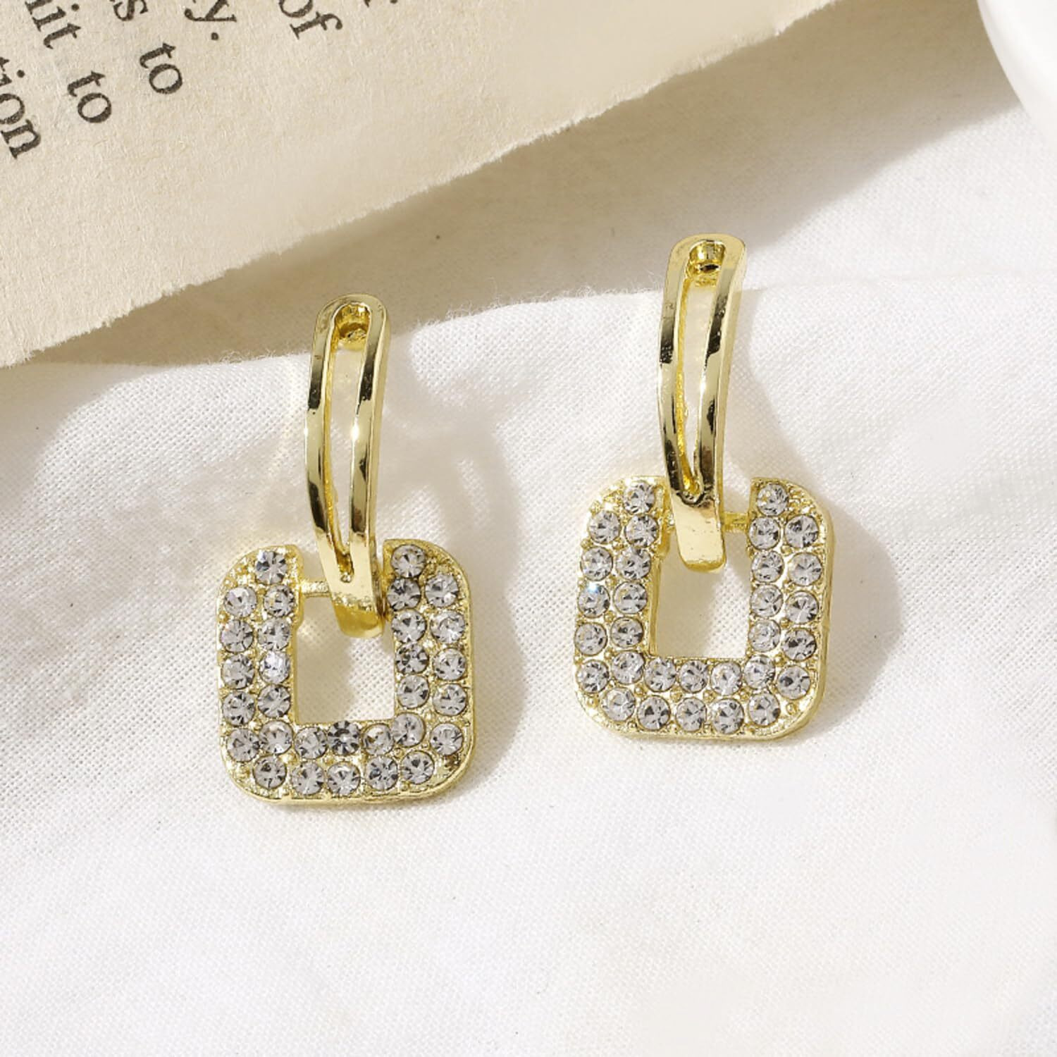 ANNACREATIONS Korean Fashion Style Gold Plated Pearl Stud Earrings For Women & Girls (Set of 1)