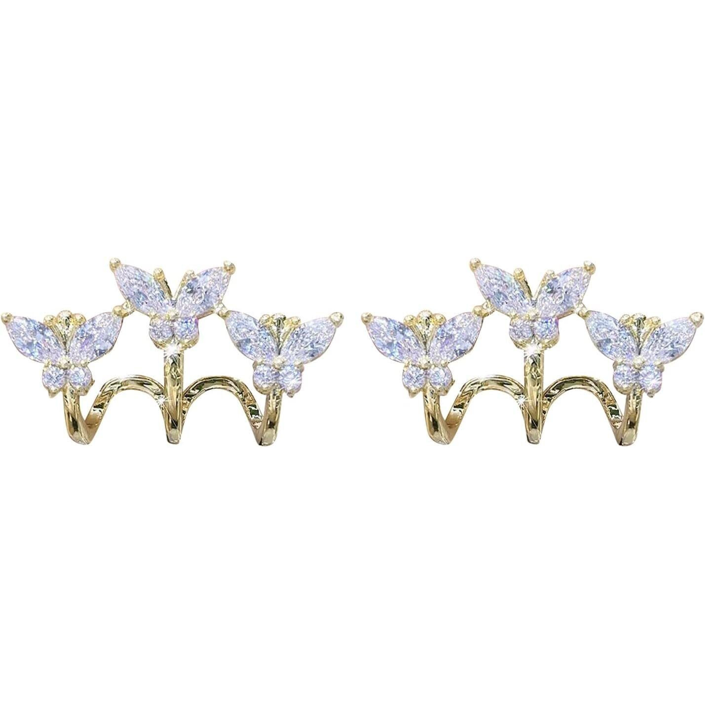ANNACREATIONS Korean Fashion Style Gold Plated Pearl Stud Earrings For Women & Girls (Set of 1)