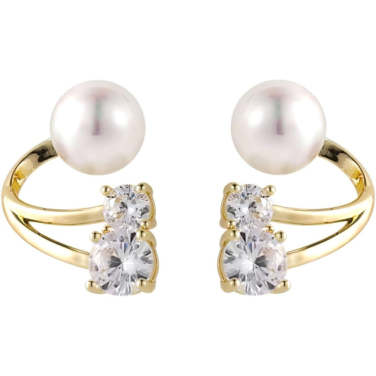 ANNACREATIONS Korean Fashionable Gold Plated Dangle Earrings For Women & Girls Pack of 1 Pair (STY-6)