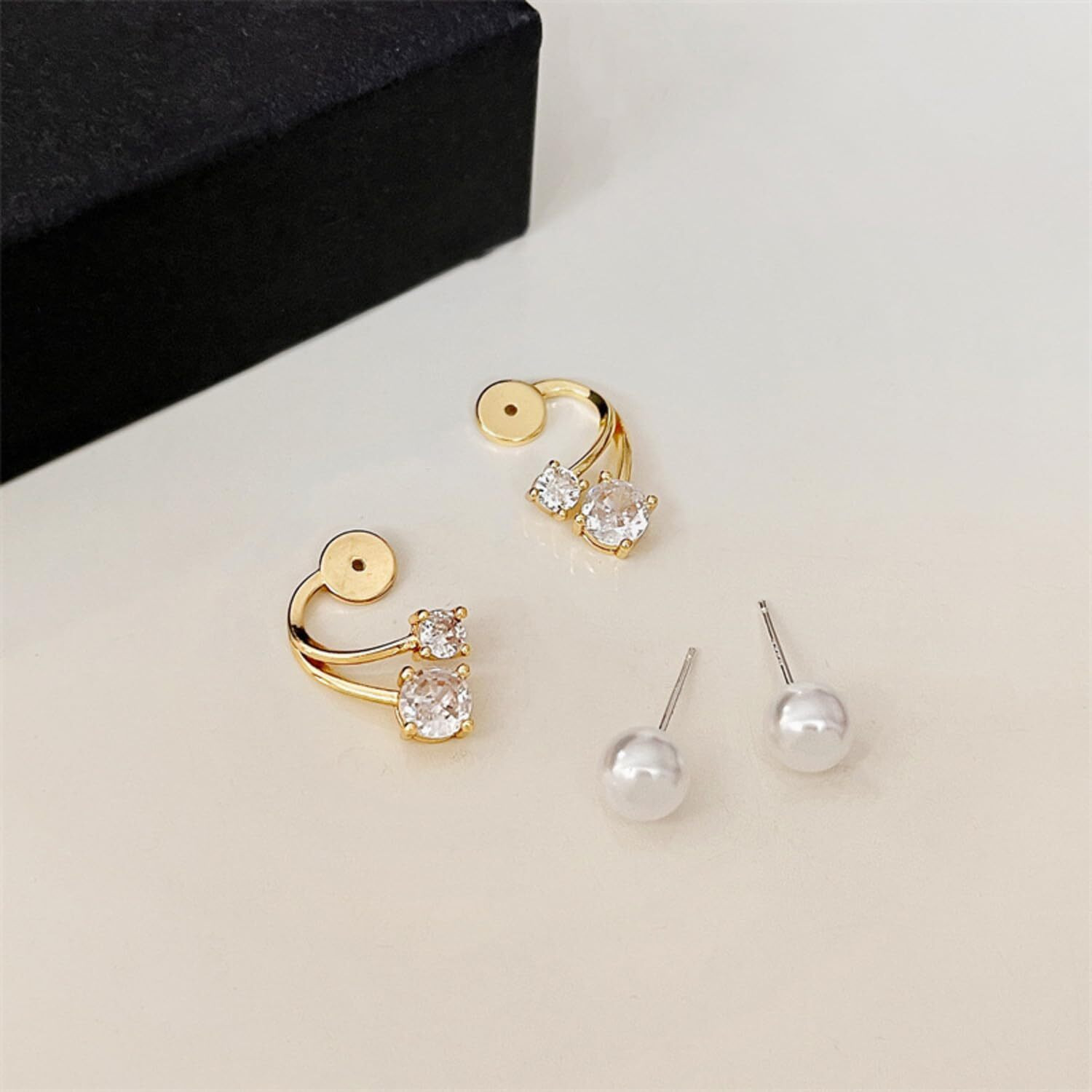 ANNACREATIONS Korean Fashionable Gold Plated Dangle Earrings For Women & Girls Pack of 1 Pair (STY-6)
