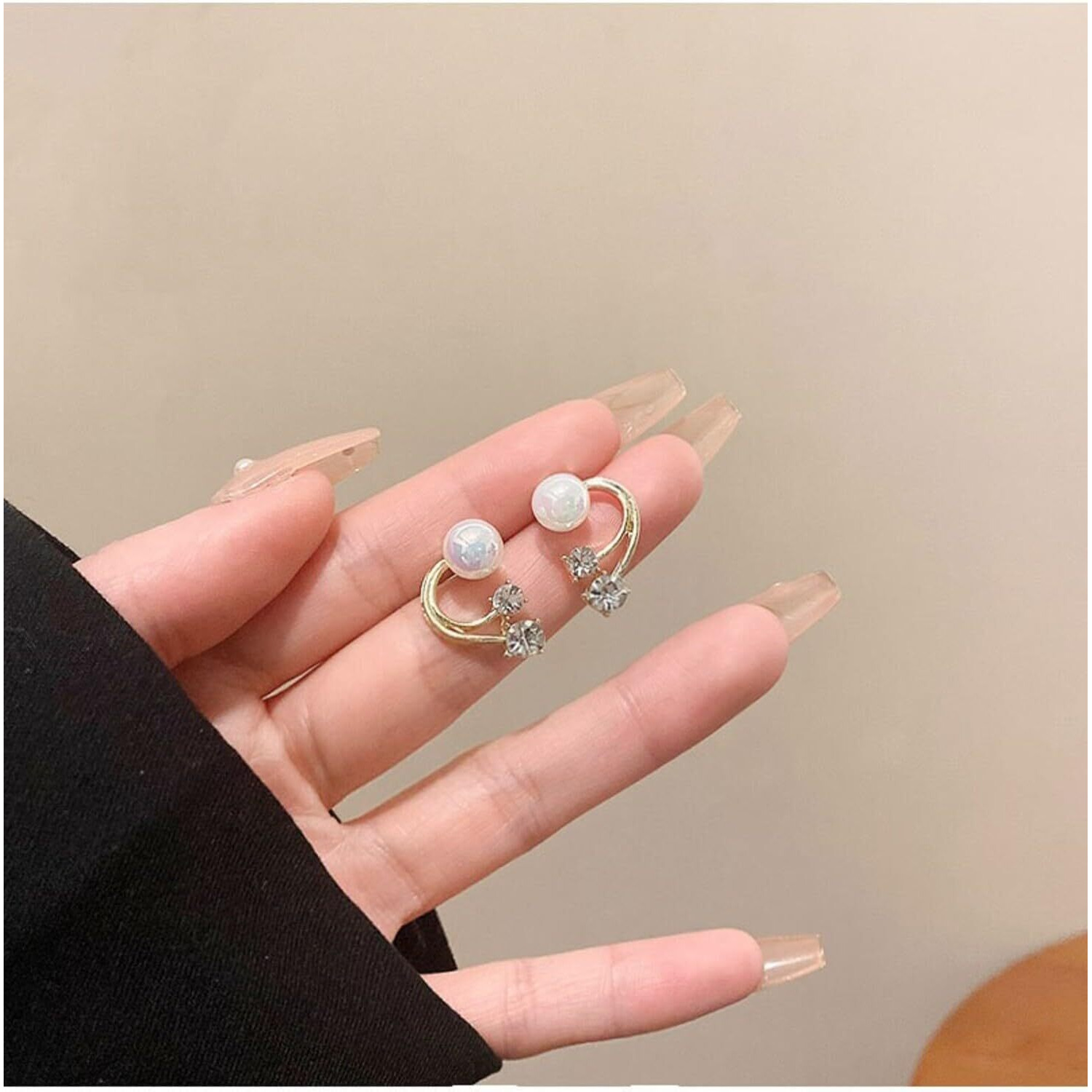ANNACREATIONS Korean Fashionable Gold Plated Dangle Earrings For Women & Girls Pack of 1 Pair (STY-6)
