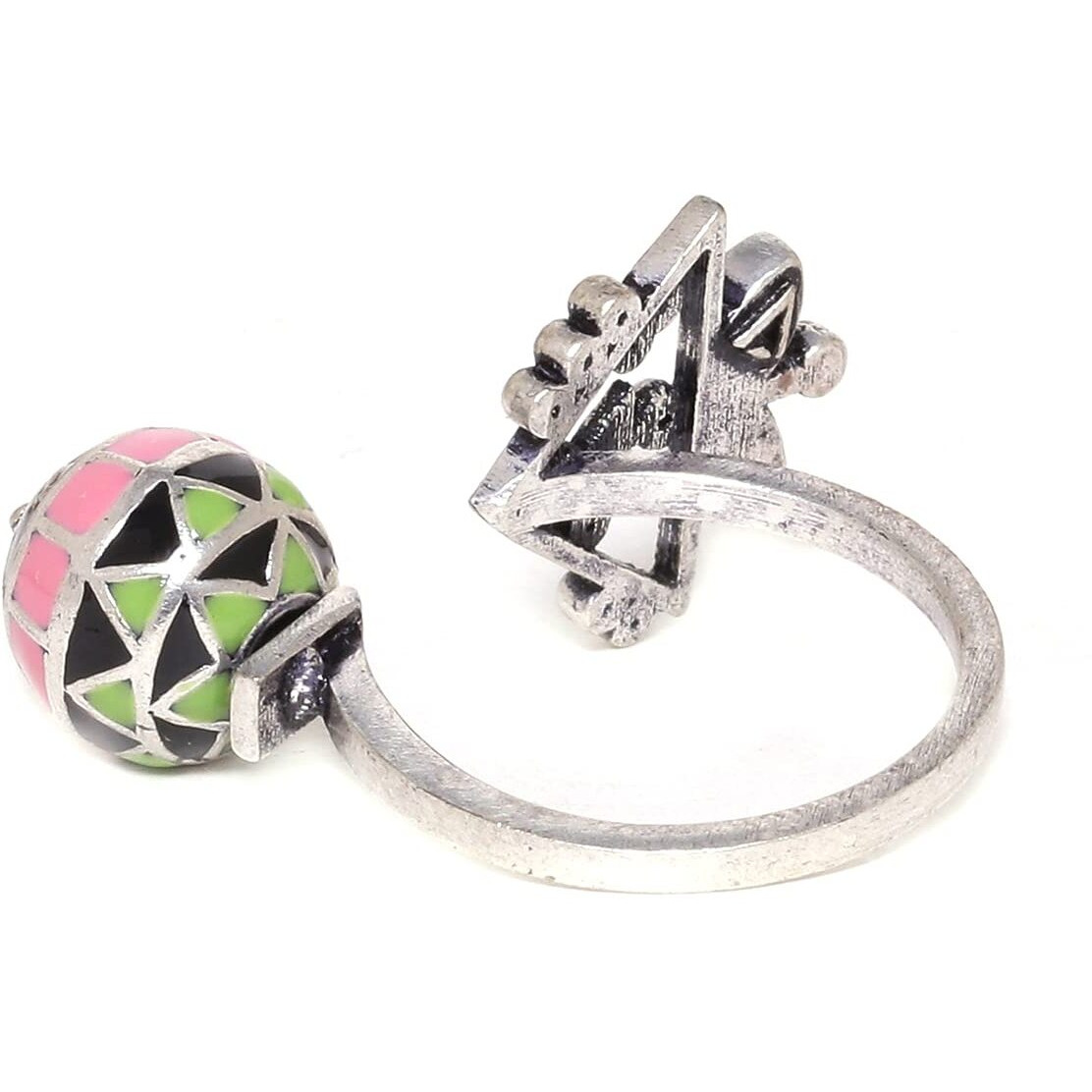 VOYLLA Adorned Spin Floral Motifs Ring for Women and Girls