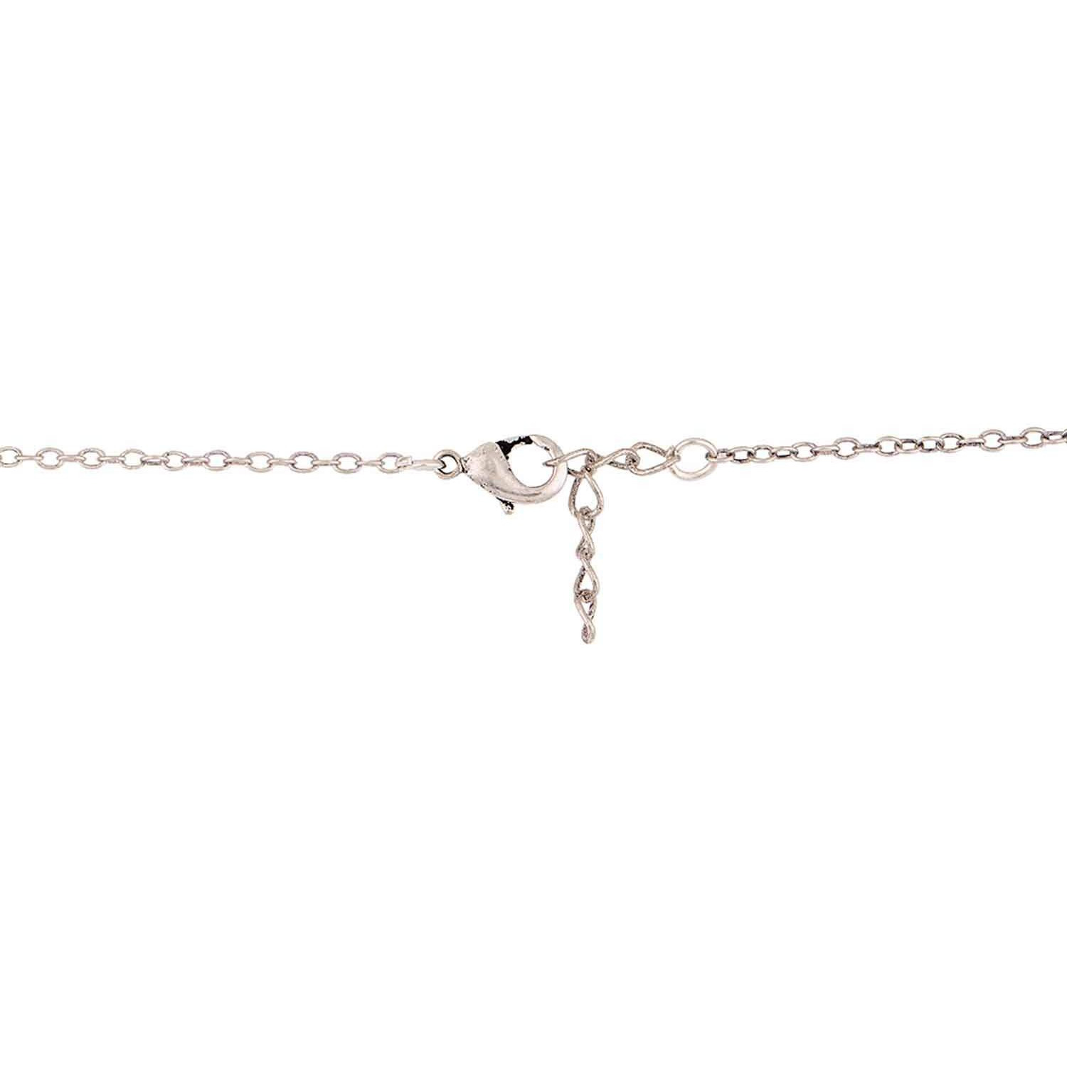 Voylla Abhira Choker Necklace for Women (Silver) (8907617972442)