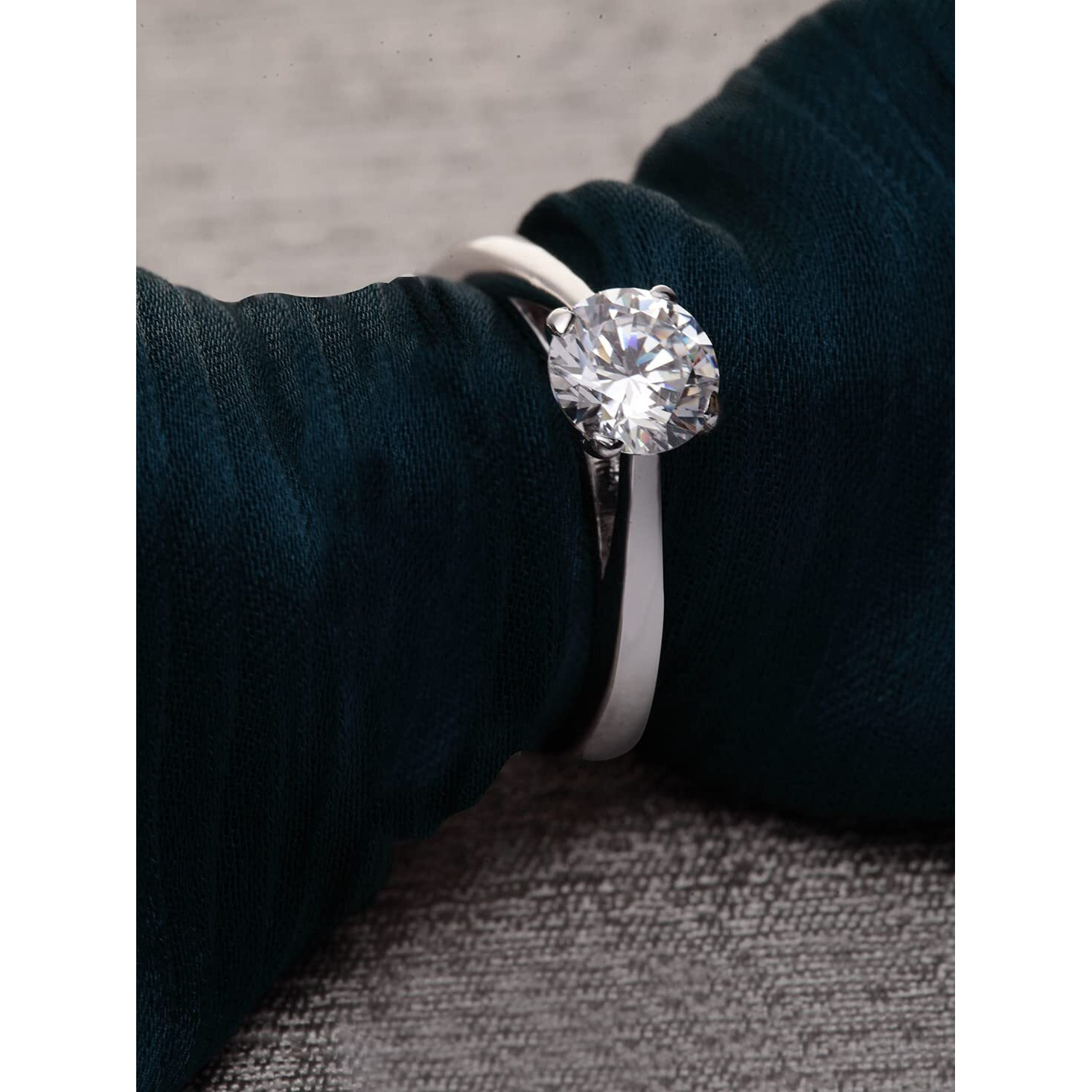 Clara Pure 925 Sterling Silver Luca Adjustable Ring Gift for Women and Girls
