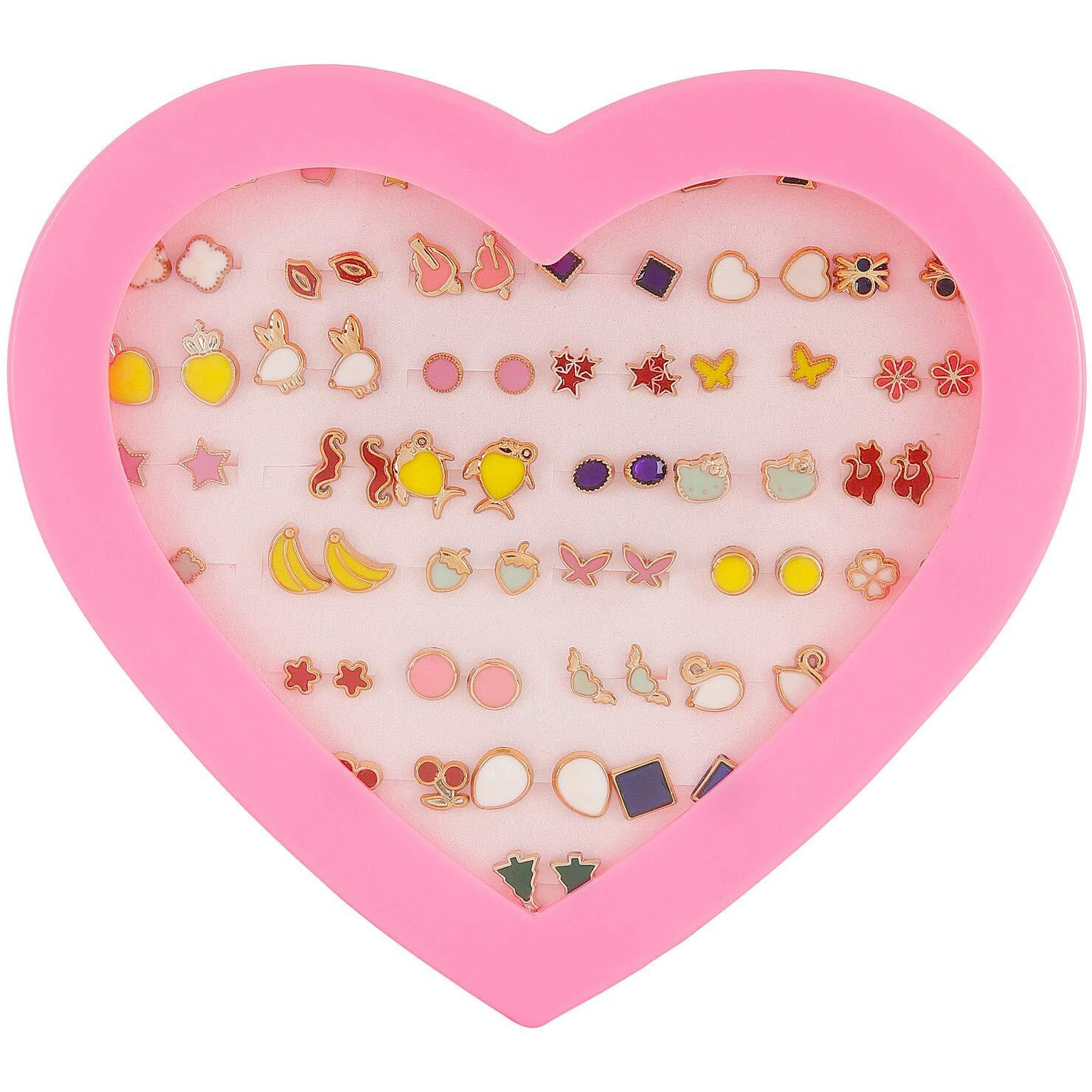 Shining Diva Fashion Stylish Non Precious Base Metal Multicolour Pearl Earrings for Women - Combo 36 Pairs Set (12015er)