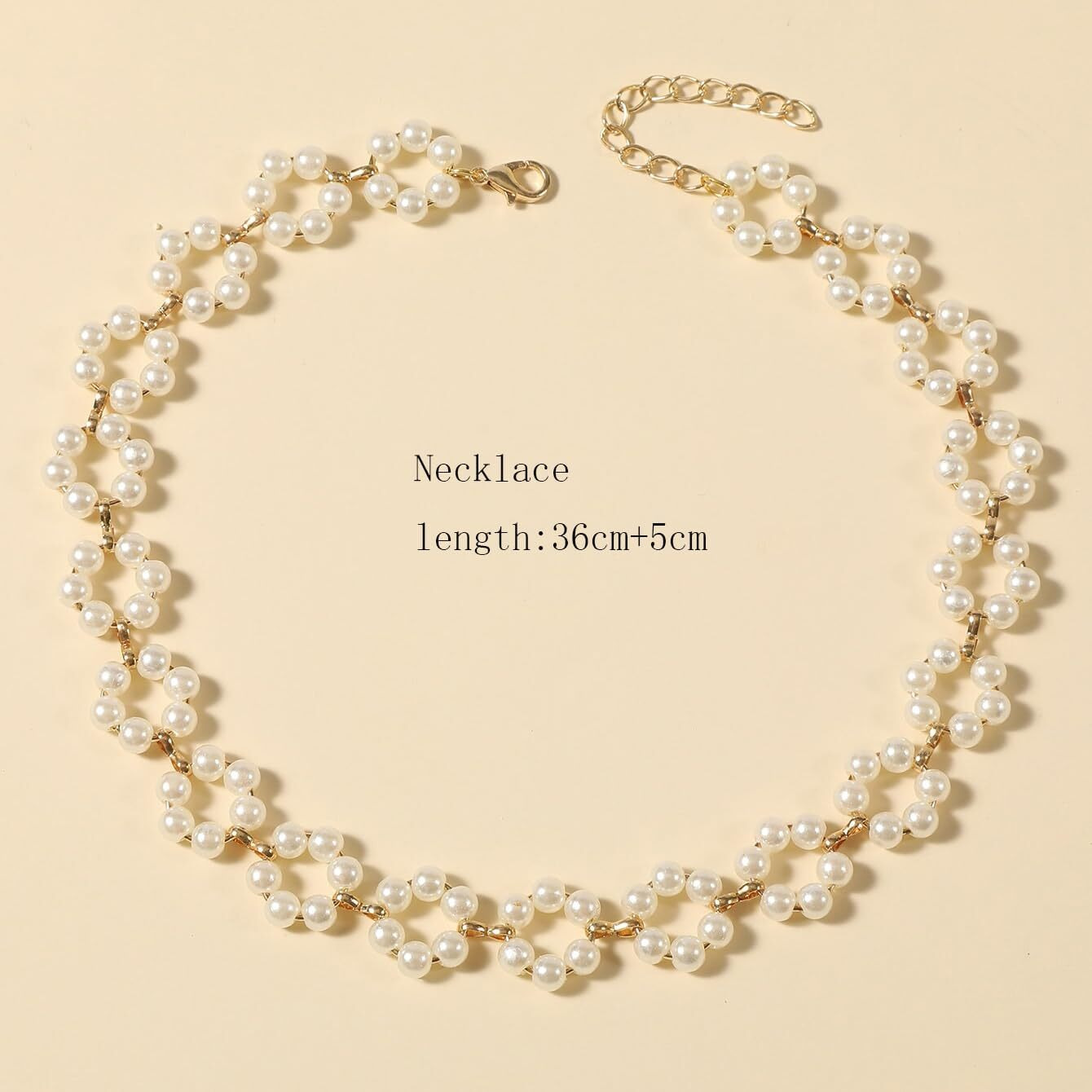 Shining Diva Fashion Latest Stylish Pearl Chain Pendant Choker Necklace for Women and Girls (14633np)