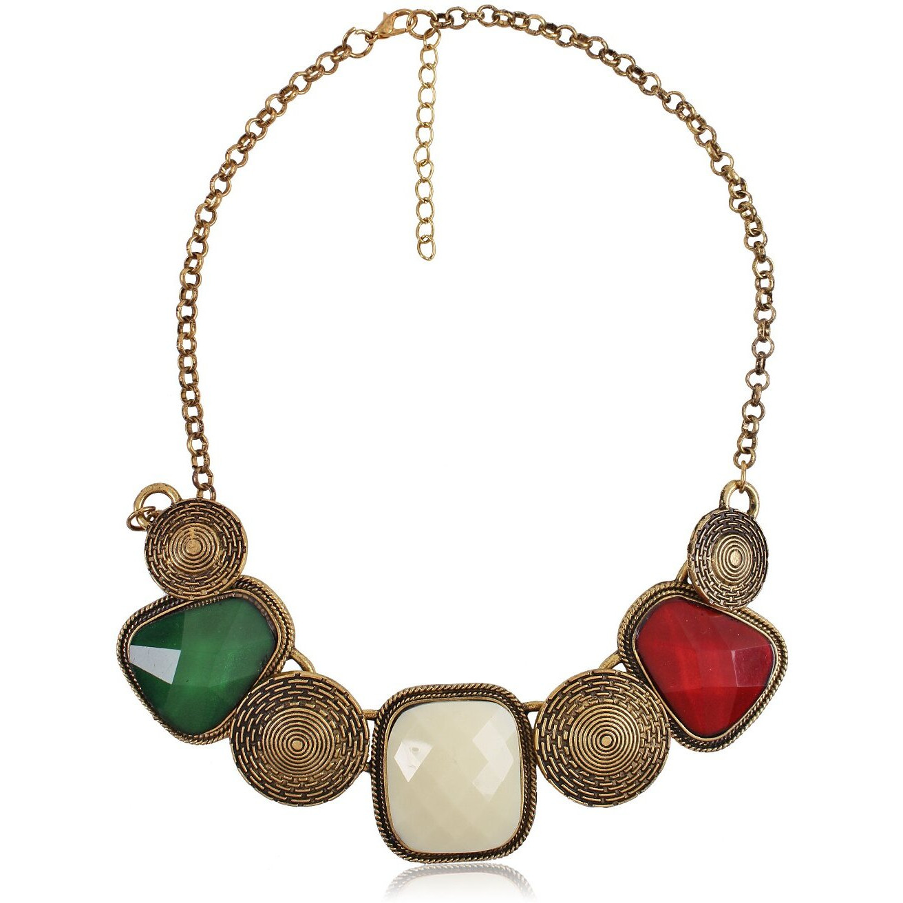 Shining Diva Fashion Necklace for Women (Multi-Colour) (pi6605np)